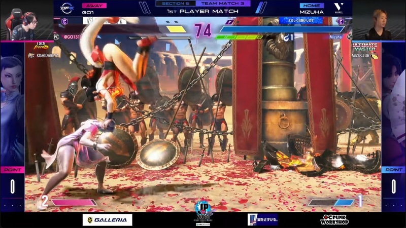 先鋒戦は水派が初投入の舞で強豪GO1春麗を完封！