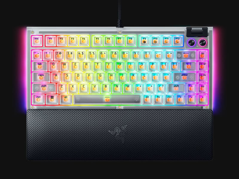 BlackWidow V4 75% Phantom White Edition