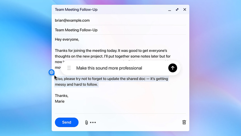 Webブラウザ内にChatGPTを搭載