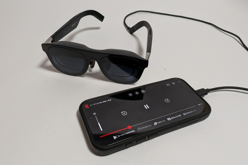 映像コンテンツはARグラス「XREAL One」で鑑賞するので、個人的には大画面はあまり重視していません