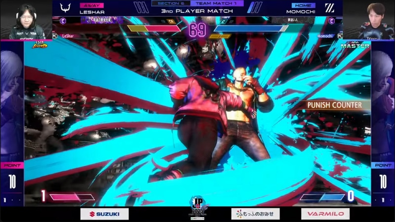 大将戦、ももちのエドとLesharのエドによるミラーマッチ。前半節ではももちが勝利した組み合わせで、Lesharも対策していたはずだが、試合はももちのエドがLesharのエドを圧倒！