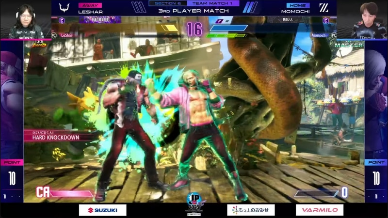 追い込まれたLesharはテリーにキャラを変更するも、ももちのエドの勢いは止まらず、終わってみれば3-0とももちが圧倒する展開となった