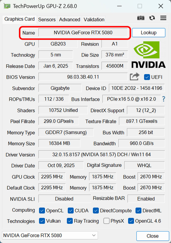 ブーストクロックは2,670MHzと定格の2,617MHzからOCされたモデルだ