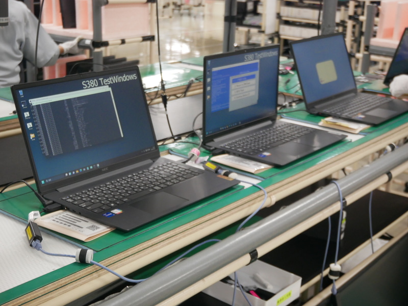 機能検査を実施しているところ