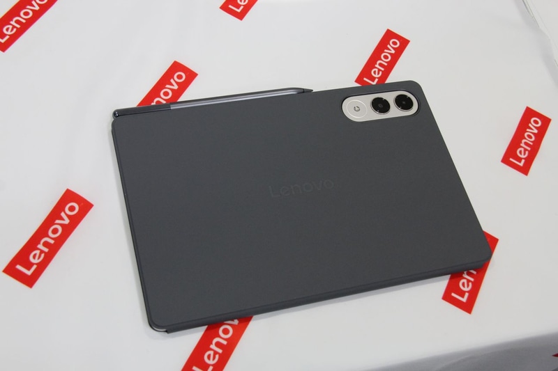 フォリオケース、Tab Pen Proを装着した背面