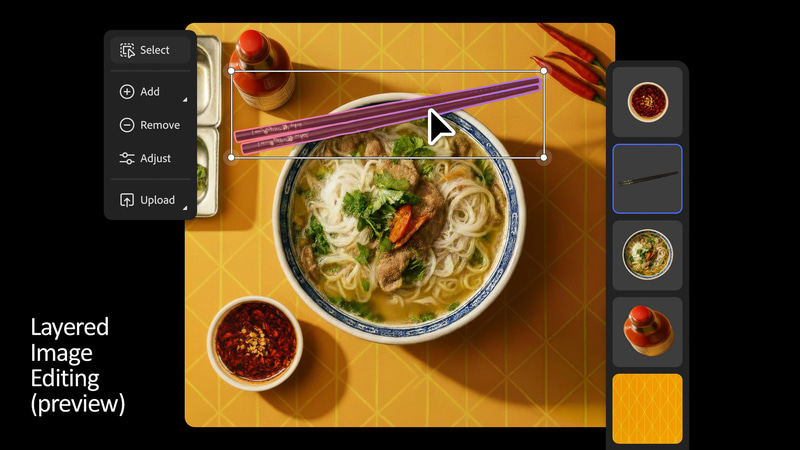 Firefly上でレイヤーを利用した編集が可能になった