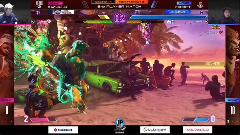 中堅戦はフェンりっちのブランカが、勢いでガチくんのラシードを2-0で撃破！