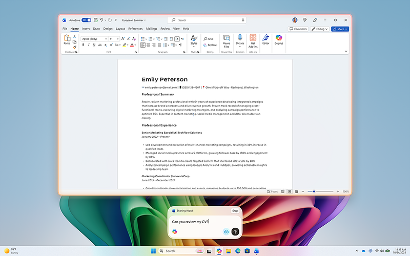 ウィンドウの内容について尋ねているところ