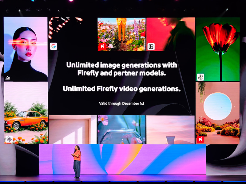Creative CloudやFireflyを契約しているクリエイターは、12月1日までFireflyの画像生成と動画生成を無制限で利用できる