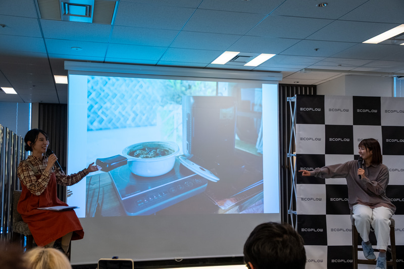 発表会では、MCを務めた森風美氏とゲストとして登壇したYouTuberのやぎちゃん氏によるトークセッションも行なわれた