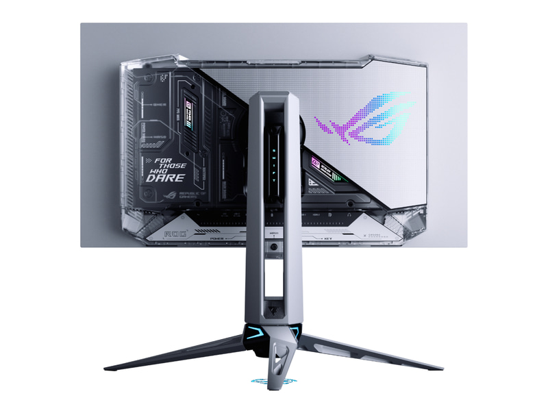 一部が透明になった背面