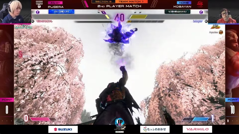 中堅戦のぷげらのベガとこばやんのザンギエフによる1戦はぷげらが2-0勝利で、ぷげらの言葉通り、チームの勝利に寄与する結果となった