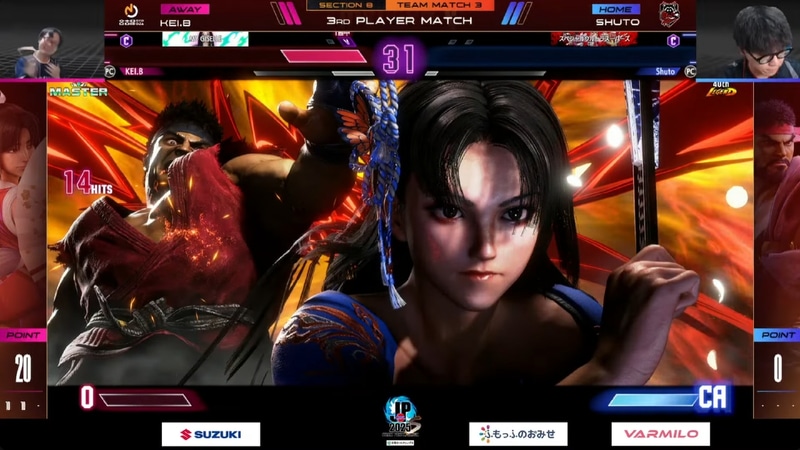 大将戦、ShutoのリュウとKEI.Bの舞の1戦。ギリギリの攻防をKEI.Bが制して3-2で勝利。大将戦を制するとともにKEI.B自身の連勝記録を8に伸ばした