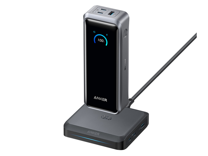 Anker Prime Power Bank (26250mAh, 300W) with Anker Prime Charging Base (150W, 3 Ports)