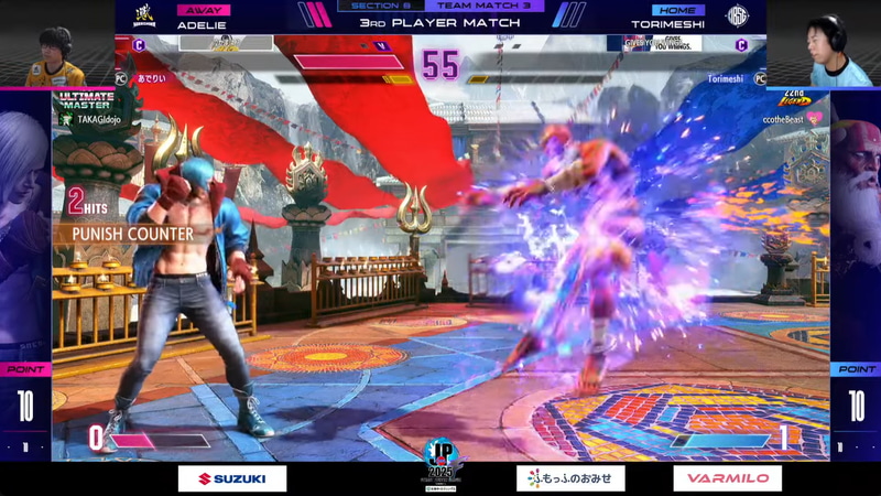 大将戦、あでりいのエドと鶏めしのダルシムの1戦はあでりいのエドの動きがよく、3-1で大将戦を制した