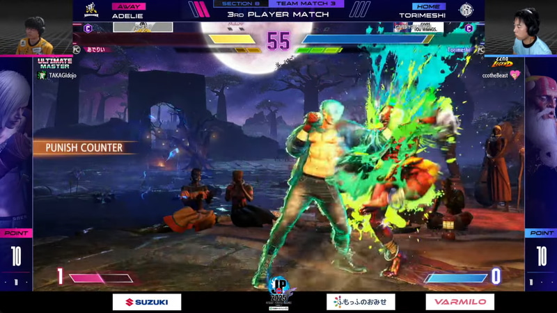 鶏めしダルシムのヨガアーチに対して、見てからのラッシュ攻撃！これについては見てから反応して出したというのだから驚きだ