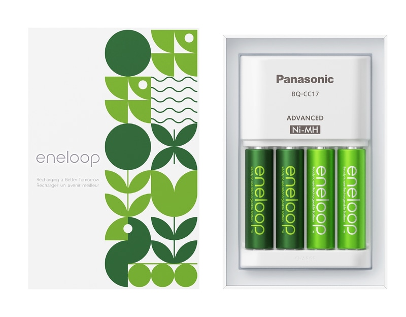 エネループ環境ドネーションプログラム向けに特別デザインを施した専用エネループ充電器キット