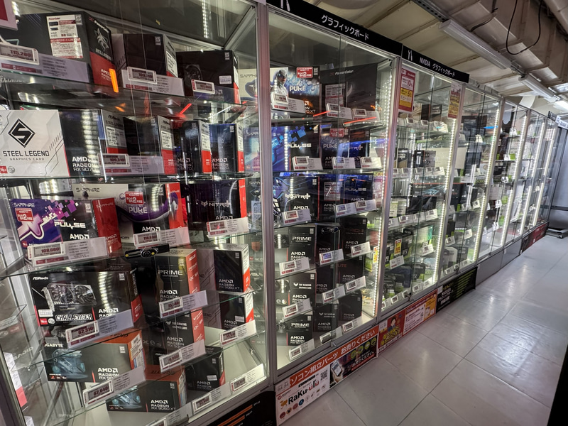 グラフィックボード売り場の様子
