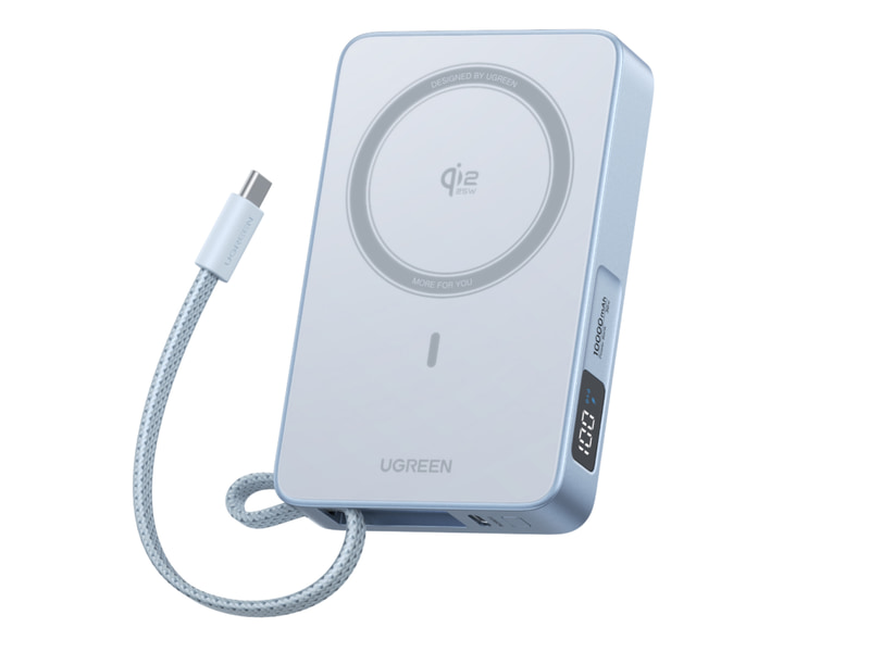 UGREEN MagFlow マグネット式モバイルバッテリー 10000mAh 25W