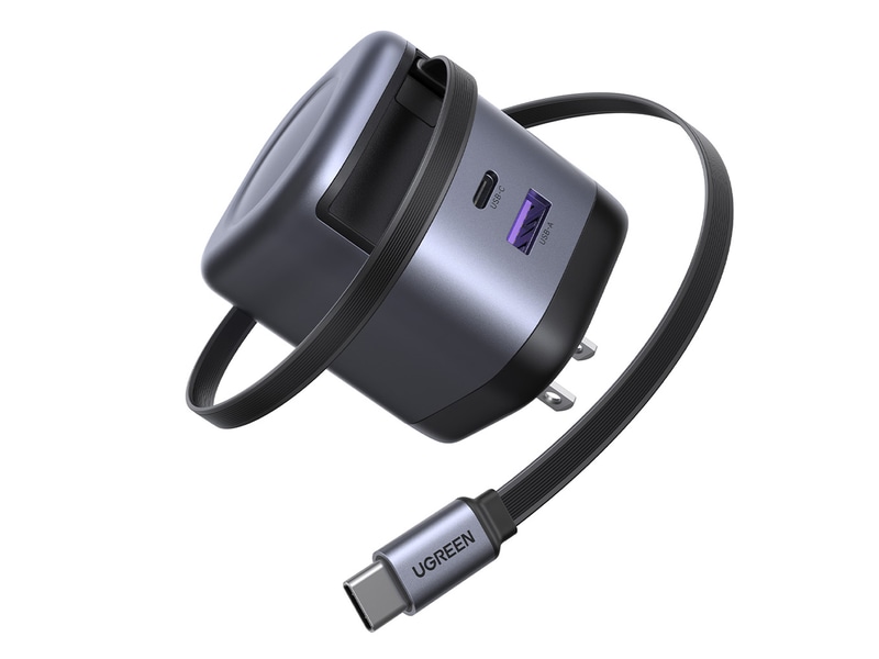 UGREEN Nexode 巻き取り式USB-Cケーブル内蔵充電器 65W
