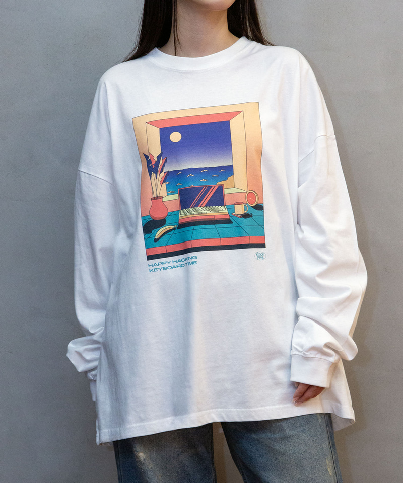 HAPPY TIME LONG SLEEVE TEE