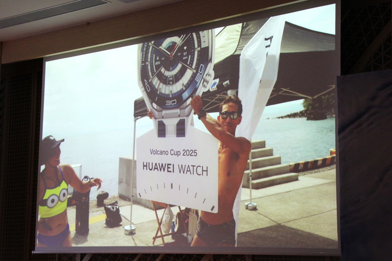 フリーダイビング国際大会であるVolcano Cup 2025に協賛していた