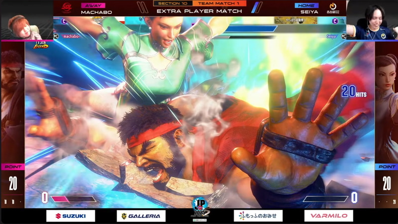 延長戦はSeiyaの春麗とまちゃぼーのリュウによる1戦でSeiyaが2-0で勝利！