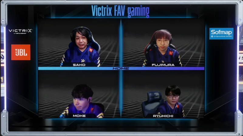 惜しくも敗れた、Victrix FAV gamingのメンバーたち……今年メンバーの半分が刷新されたばかりなので、来年のさらなる活躍に期待したい