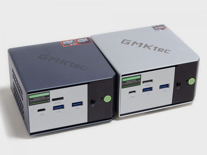 EVO-X1との2ショット。筐体は同じだが色が異なる