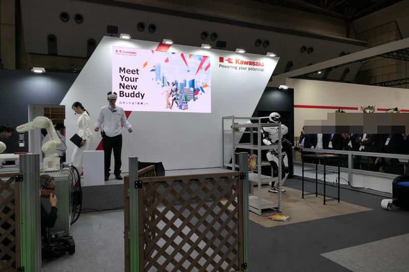 川崎重工業ブースのKaleidoデモエリア
