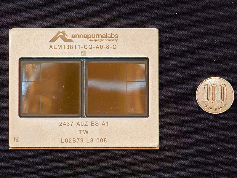 Trainium2(2024年のre:Invent 2024で撮影)