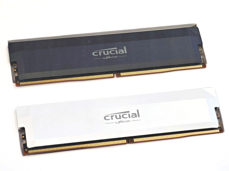 MicronがCrucialブランドで販売してきたDRAM(COMPUTEX 2024で撮影)