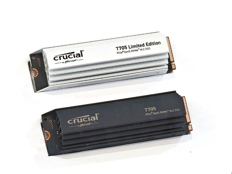 CrucialブランドのSSD(COMPUTEX 2024で撮影)