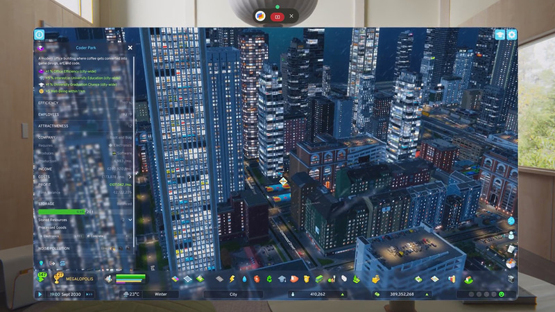 PC ConnectでPCゲームをプレイしている様子
