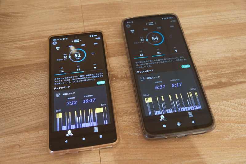 データは専用アプリ上で確認できる