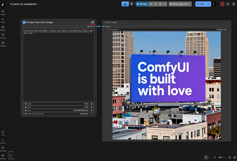 表示されたWorkflow