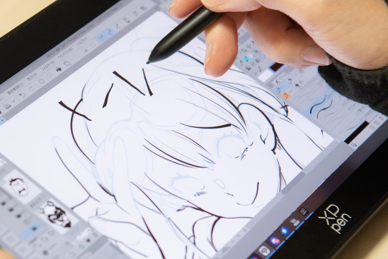 立てたり寝かせたりとペンを傾けてもしっかりと認識