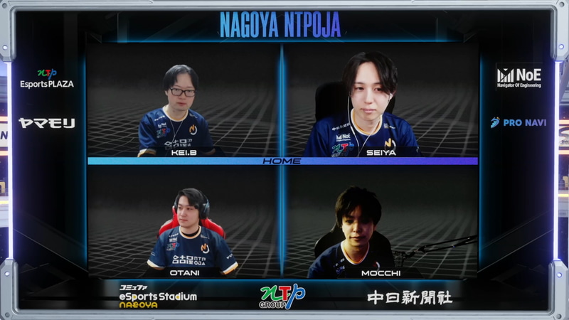 MATCH1で惜しくも敗れ、3位となった名古屋NTPOJAのメンバーたち。KEI.Bが最後にスタッフやファンたちなどへの感謝の言葉を送るとともに、すいませんと詫びの言葉を残したのも印象的だった