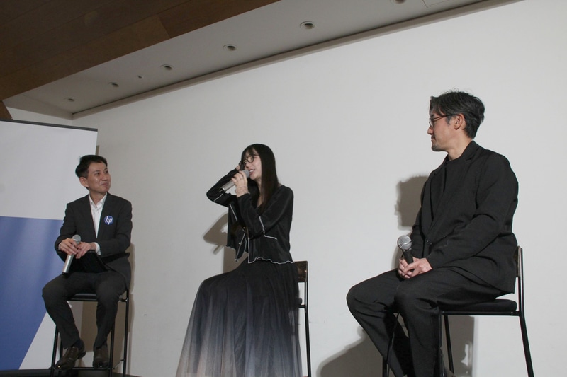 左から順に、矢田龍生氏、くりえみさん、吉川直樹氏