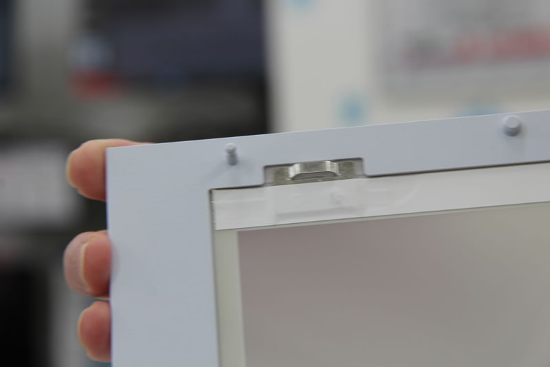 ガラスパネル側接点部