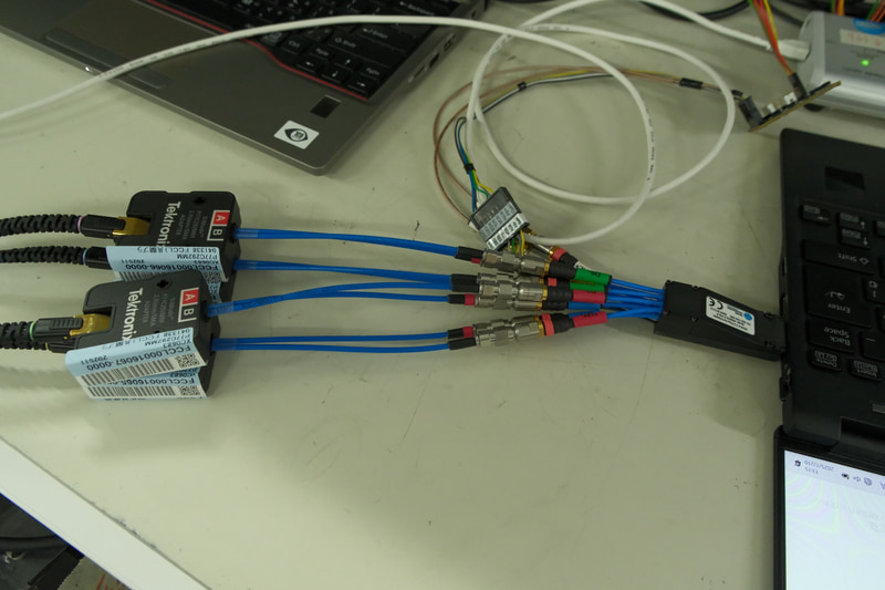 HDMIの検証をしている様子