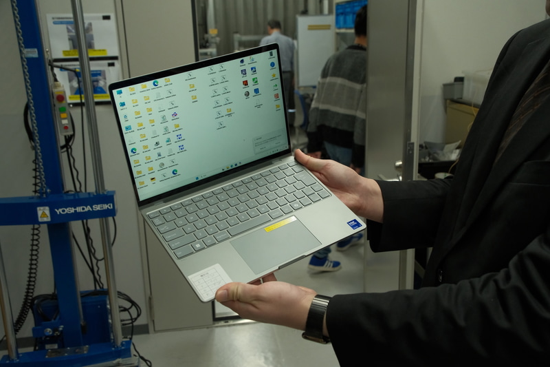 試験後もノートPCは正常に動いていた