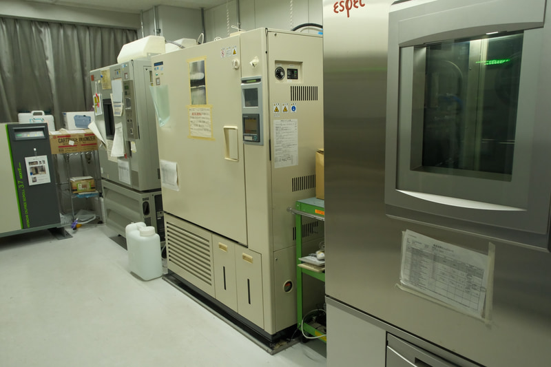 恒温湿試験の設備がずらり
