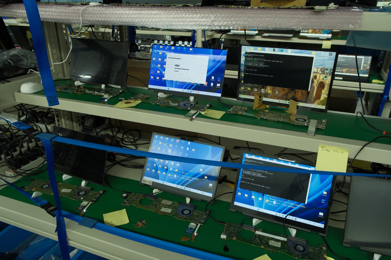 必要なパーツをつないで試験を行なっていく