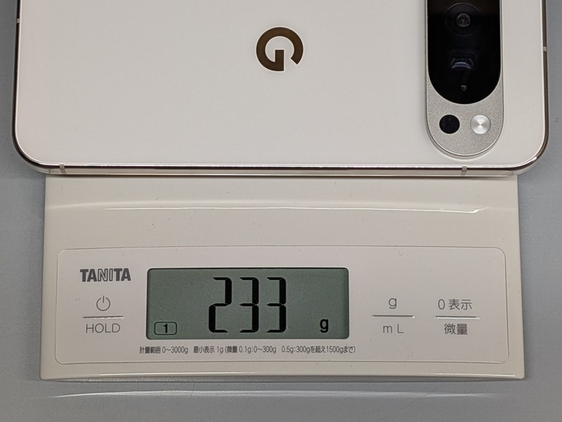 Pixelは実測233g