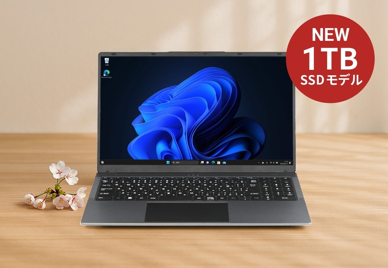 Windows 11 Pro 15.6インチノート型PC 1TB(型番: DGP-WNB1503-1TB)
