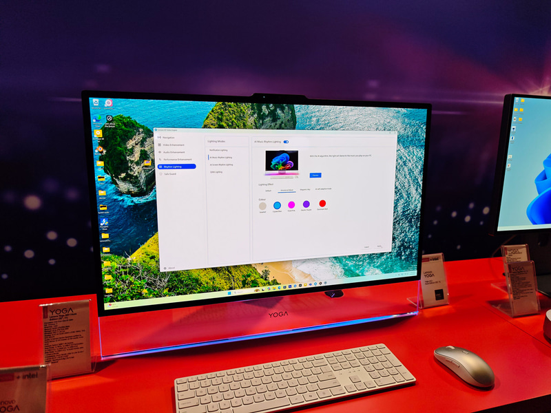透明スタンドのカラーを変えることができる