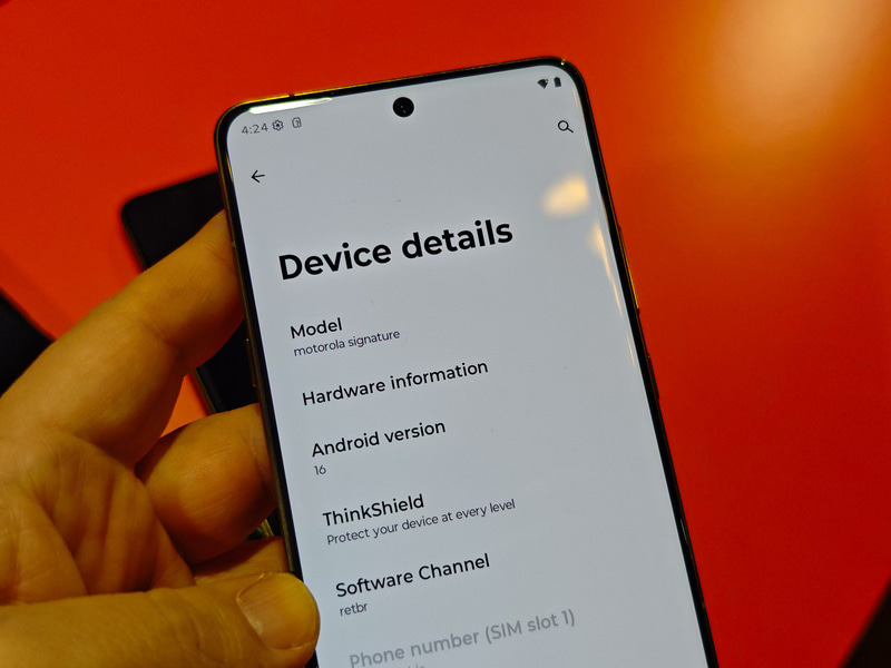 motorola Signatureのスペックなど