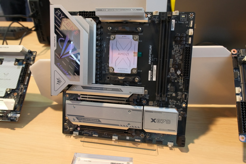 BD995M X3D。Ryzen 9 9955HX3D搭載のmicroATXマザーボード