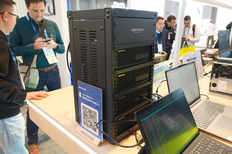 MS-S1 Maxを4基使ったAIクラスタ